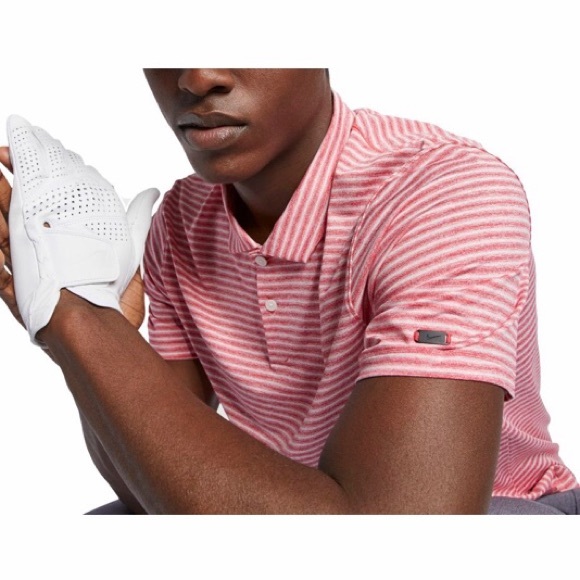 TIGER WOODS NIKE GOLF Mens Red Polo Shirt - Picture 4 of 5